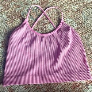 Target workout tank in color pink. Size Medium